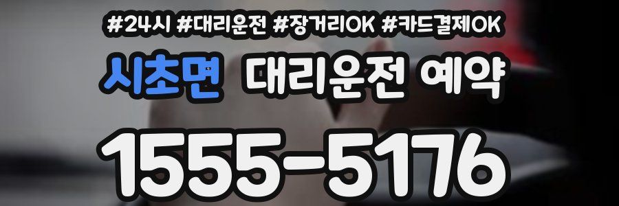 시초면 대리운전 예약