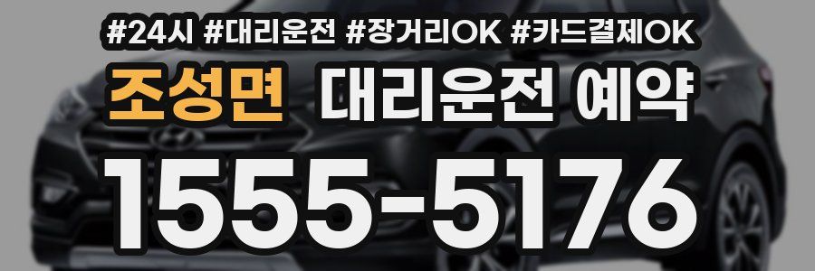 조성면 대리운전 예약