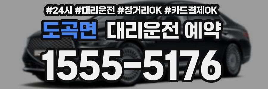 도곡면 대리운전 예약