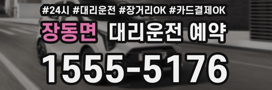 장동면 대리운전 예약