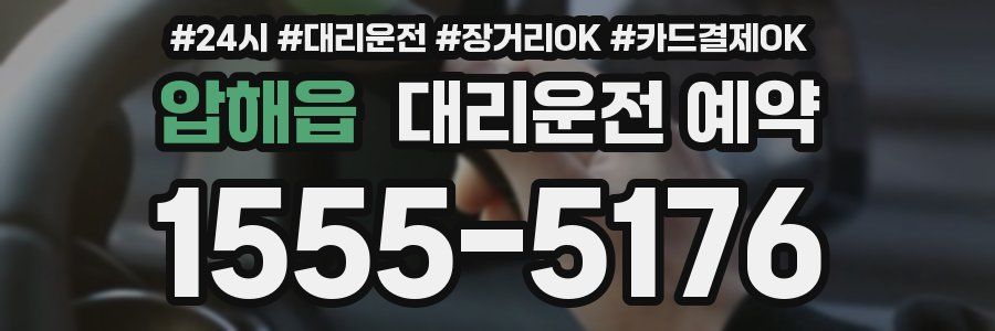 압해읍 대리운전 예약