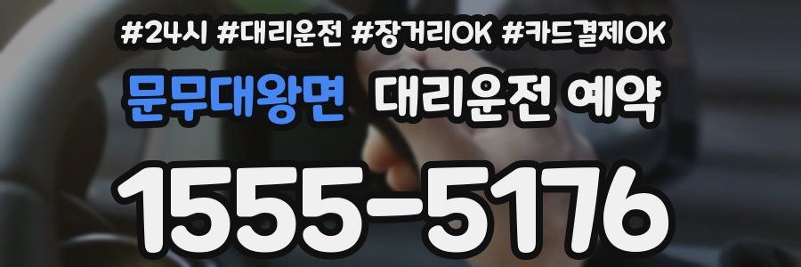 문무대왕면 대리운전 예약