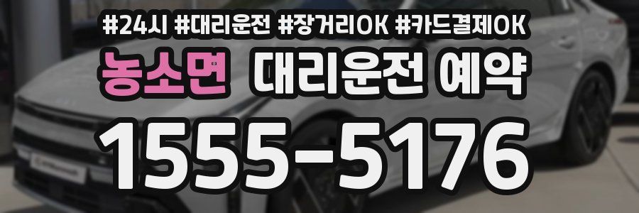 농소면 대리운전 예약