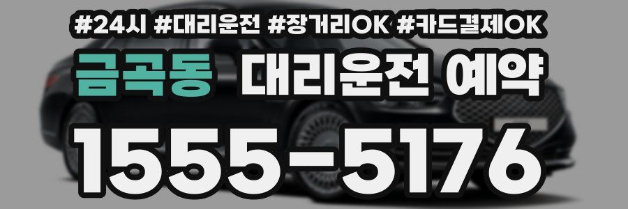 금곡동 대리운전 예약