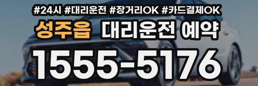 성주읍 대리운전 예약