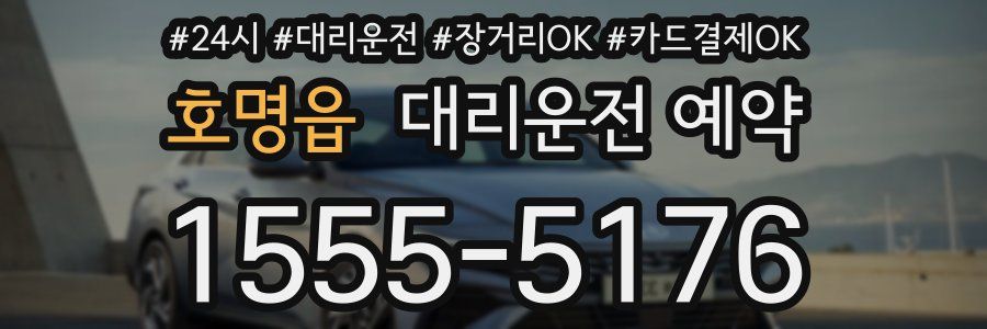 호명읍 대리운전 예약