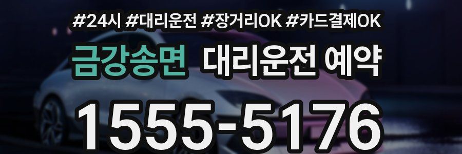금강송면 대리운전 예약