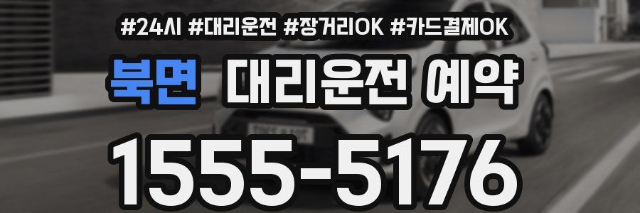 북면 대리운전 예약