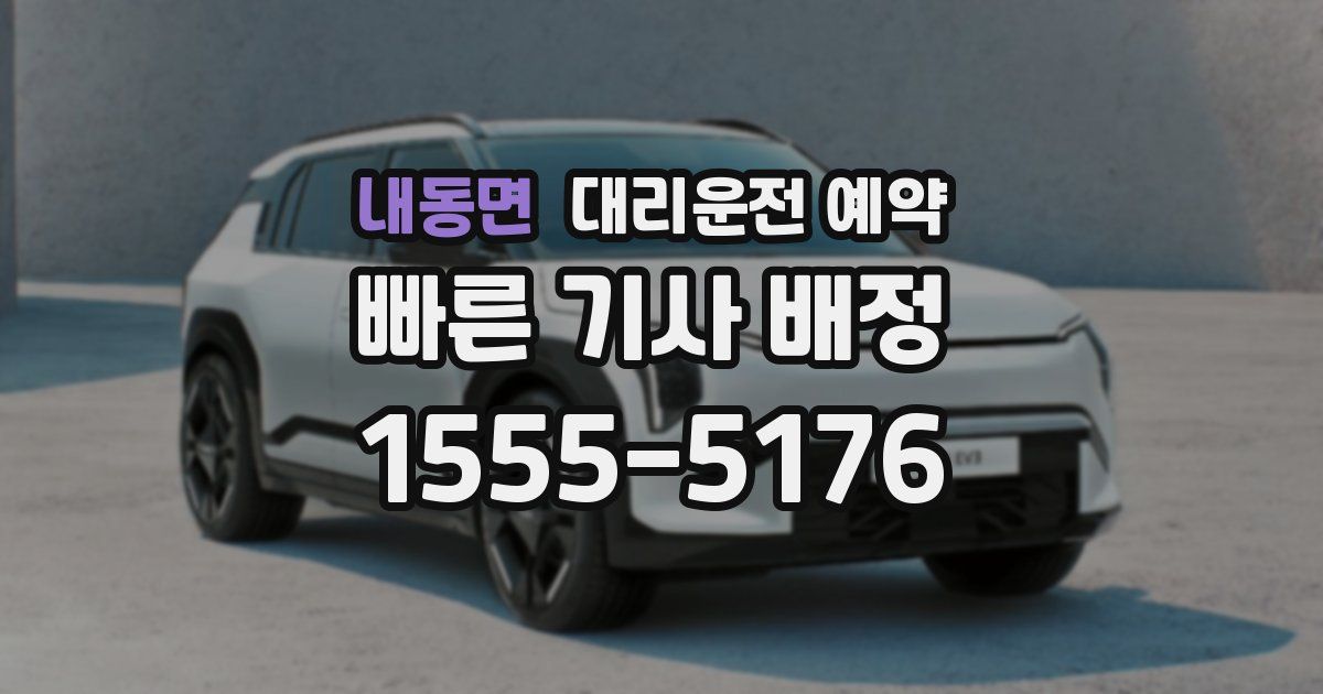 내동면 대리운전 예약