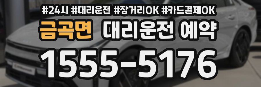 금곡면 대리운전 예약