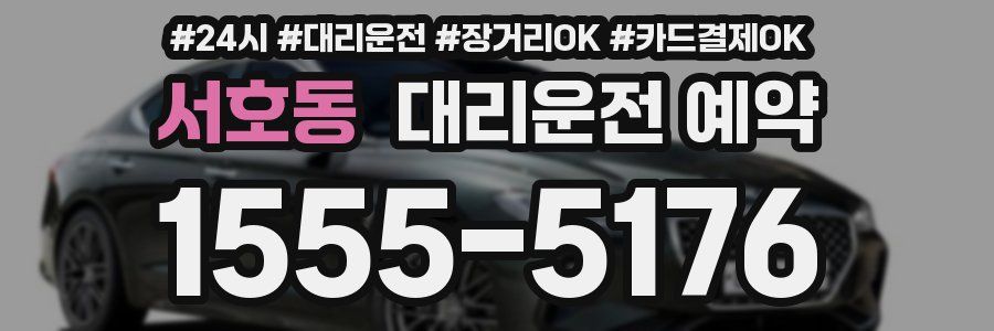 서호동 대리운전 예약