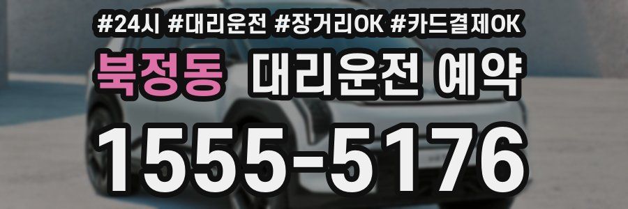 북정동 대리운전 예약