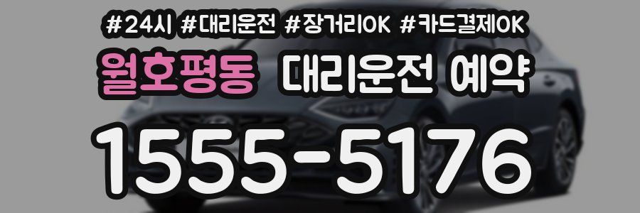 월호평동 대리운전 예약