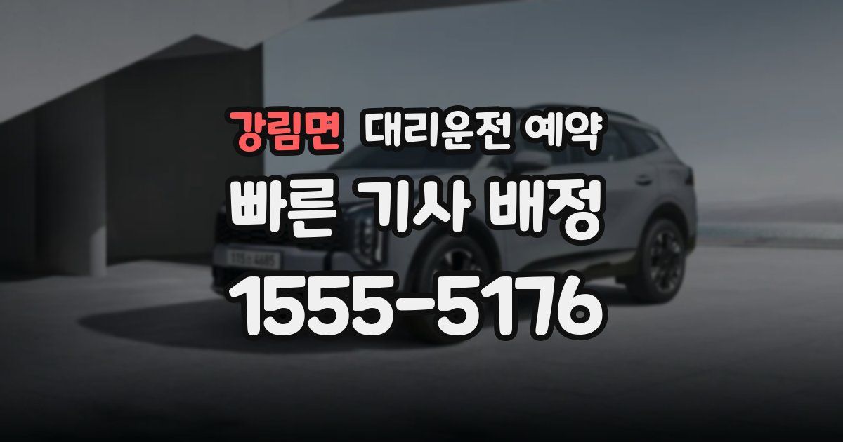 강림면 대리운전 예약