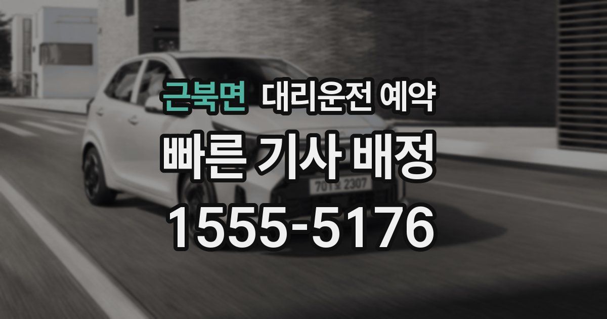 근북면 대리운전 예약