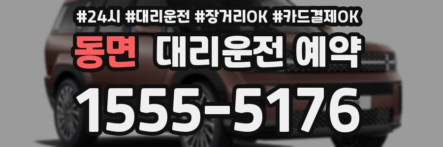 동면 대리운전 예약