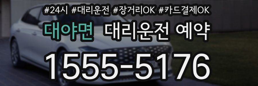 대야면 대리운전 예약