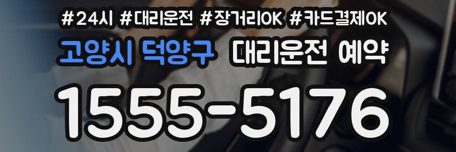 고양시 덕양구 대리운전 예약