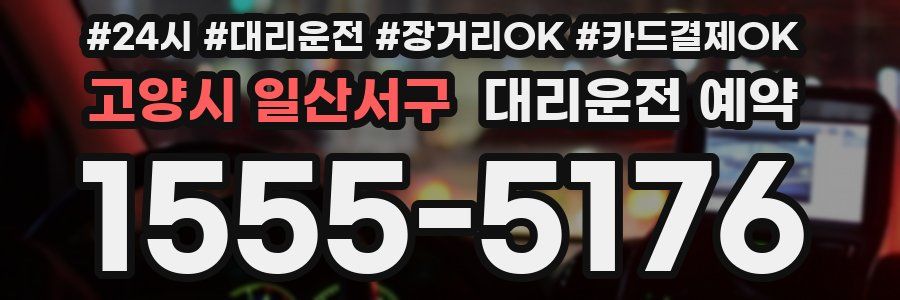 고양시 일산서구 대리운전 예약