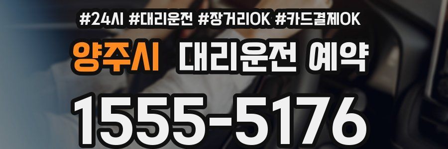 양주시 대리운전 예약