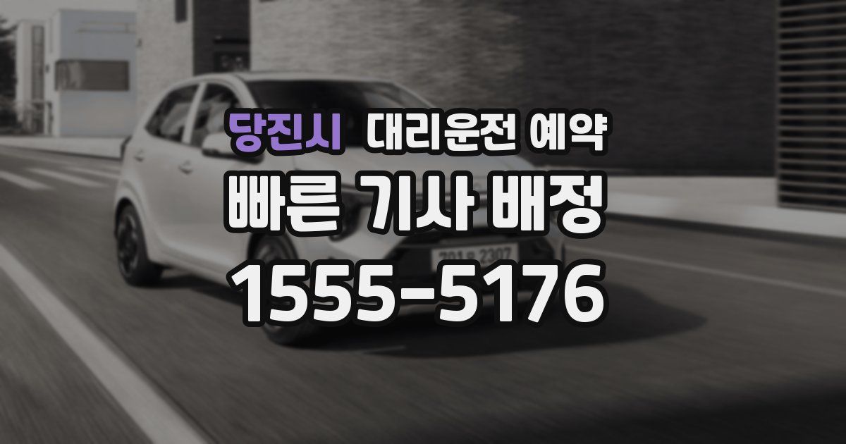 당진시 대리운전 예약