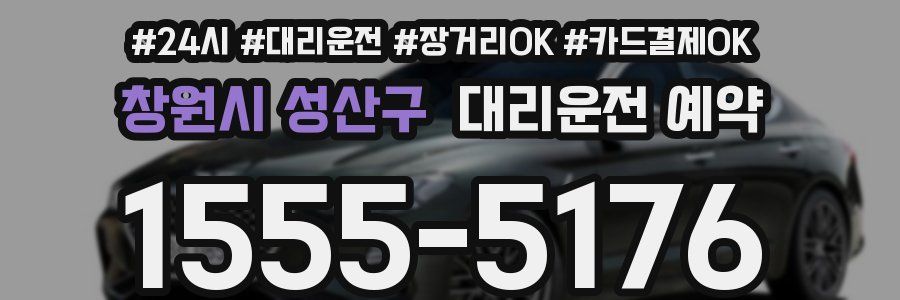 창원시 성산구 대리운전 예약