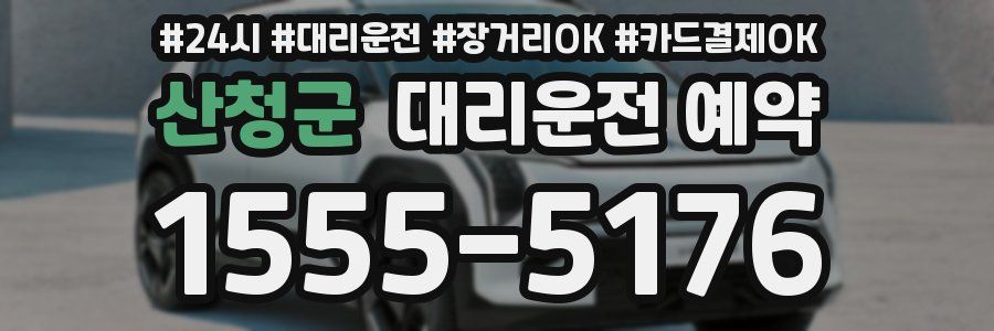 산청군 대리운전 예약