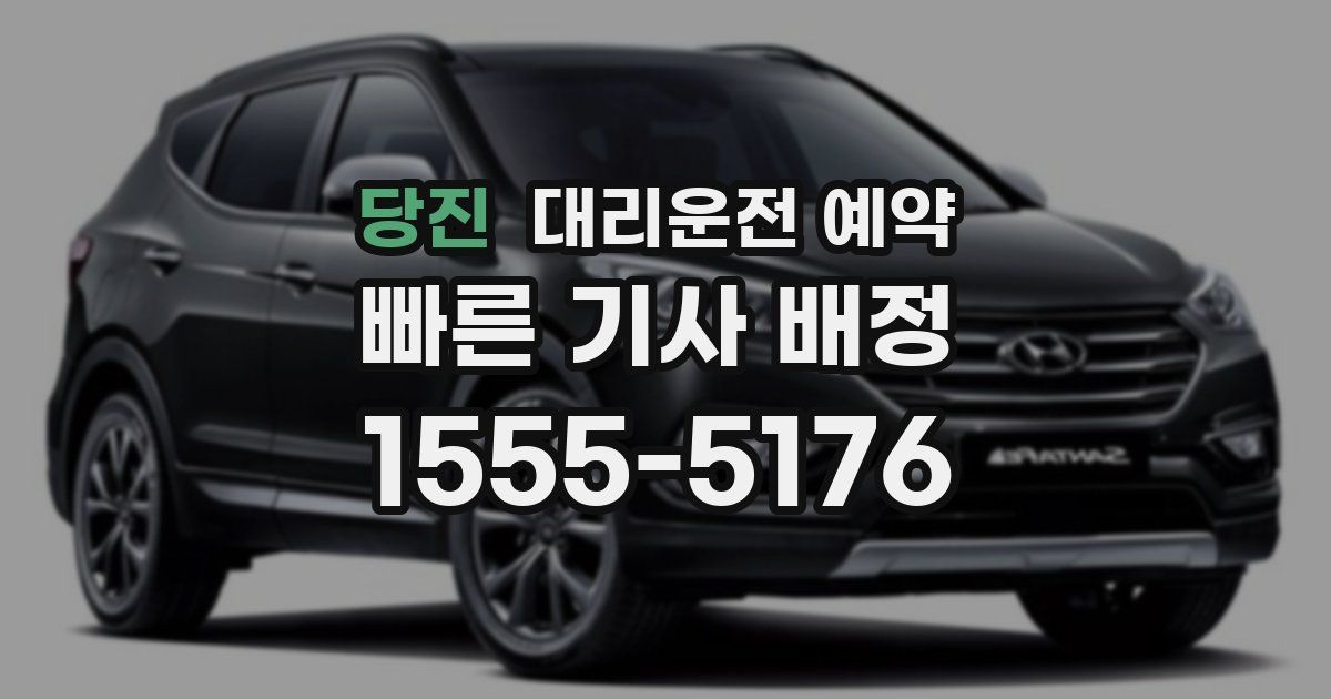 당진 대리운전 예약