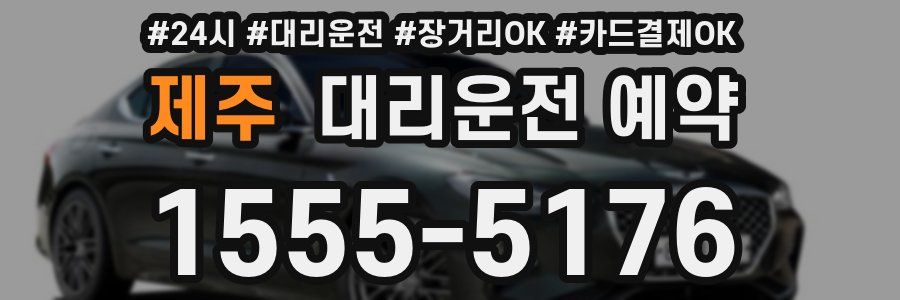 제주 대리운전 예약