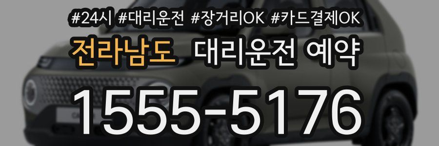 전라남도 대리운전 예약