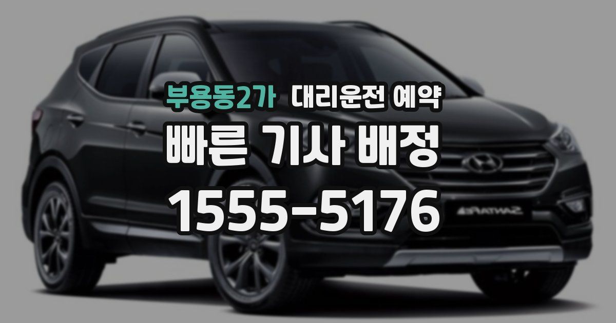 부용동2가 대리운전 예약