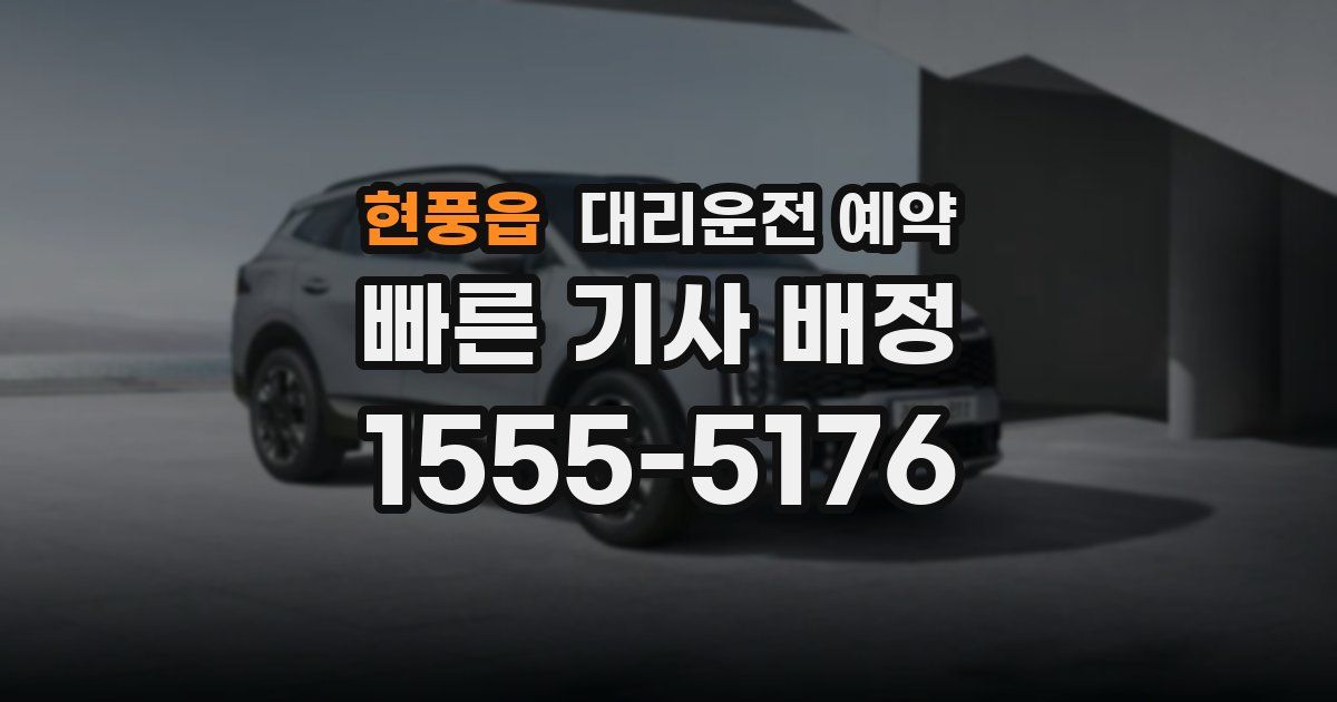 현풍읍 대리운전 예약