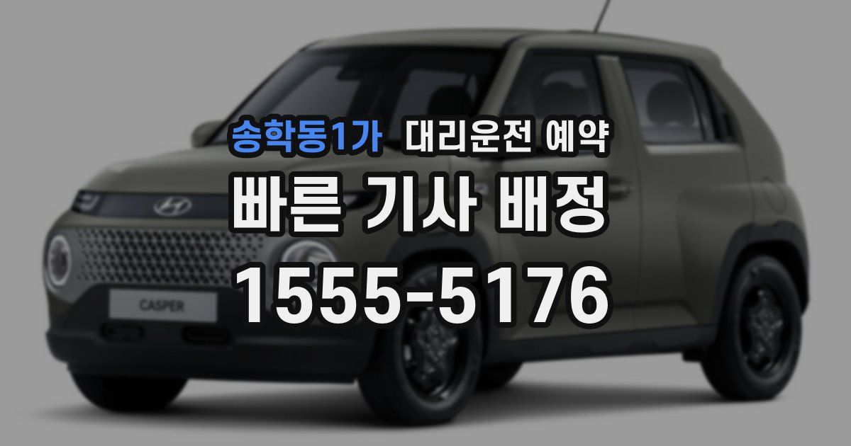 송학동1가 대리운전 예약