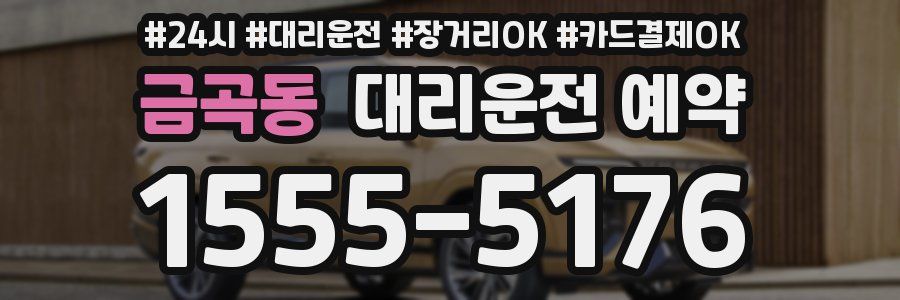 금곡동 대리운전 예약