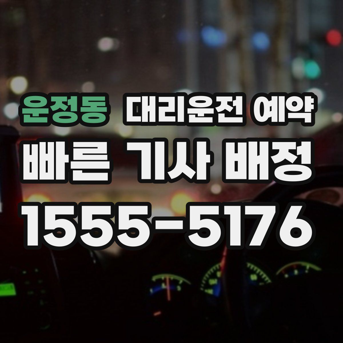 운정동 대리운전 예약