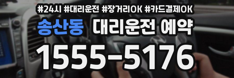 송산동 대리운전 예약