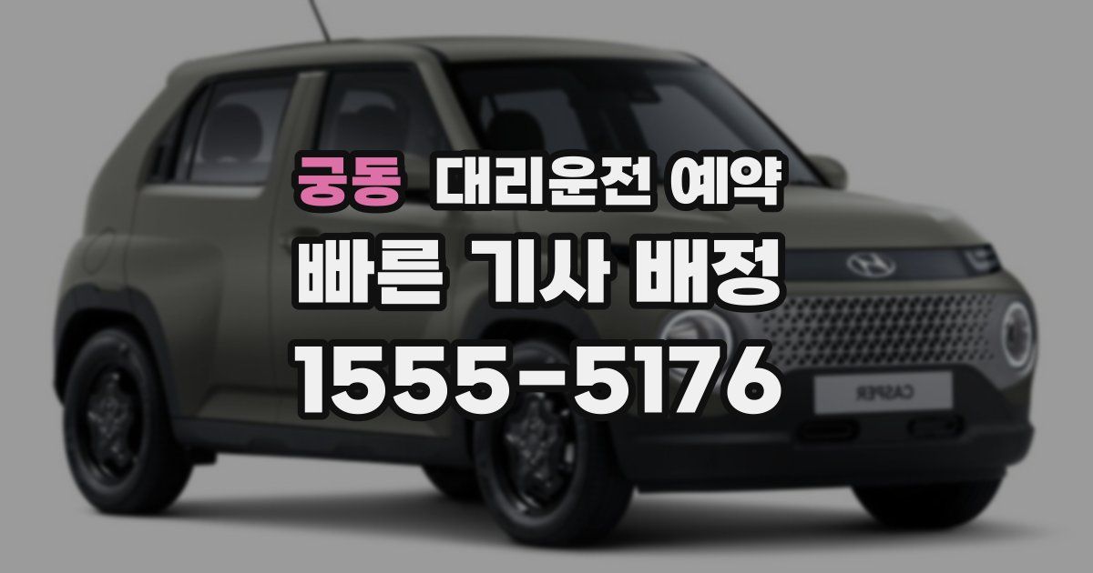 궁동 대리운전 예약