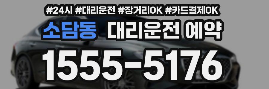 소담동 대리운전 예약