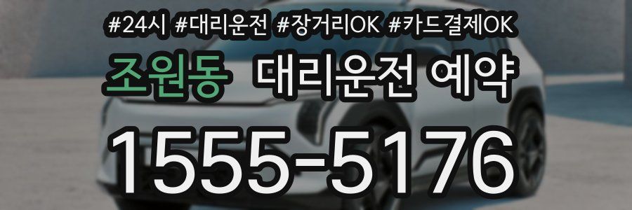 조원동 대리운전 예약