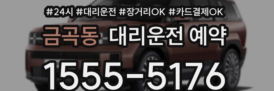 금곡동 대리운전 예약