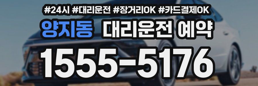 양지동 대리운전 예약