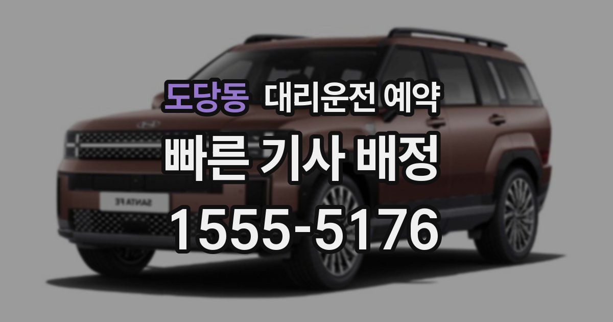 도당동 대리운전 예약