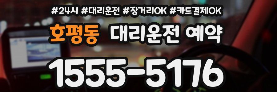 호평동 대리운전 예약