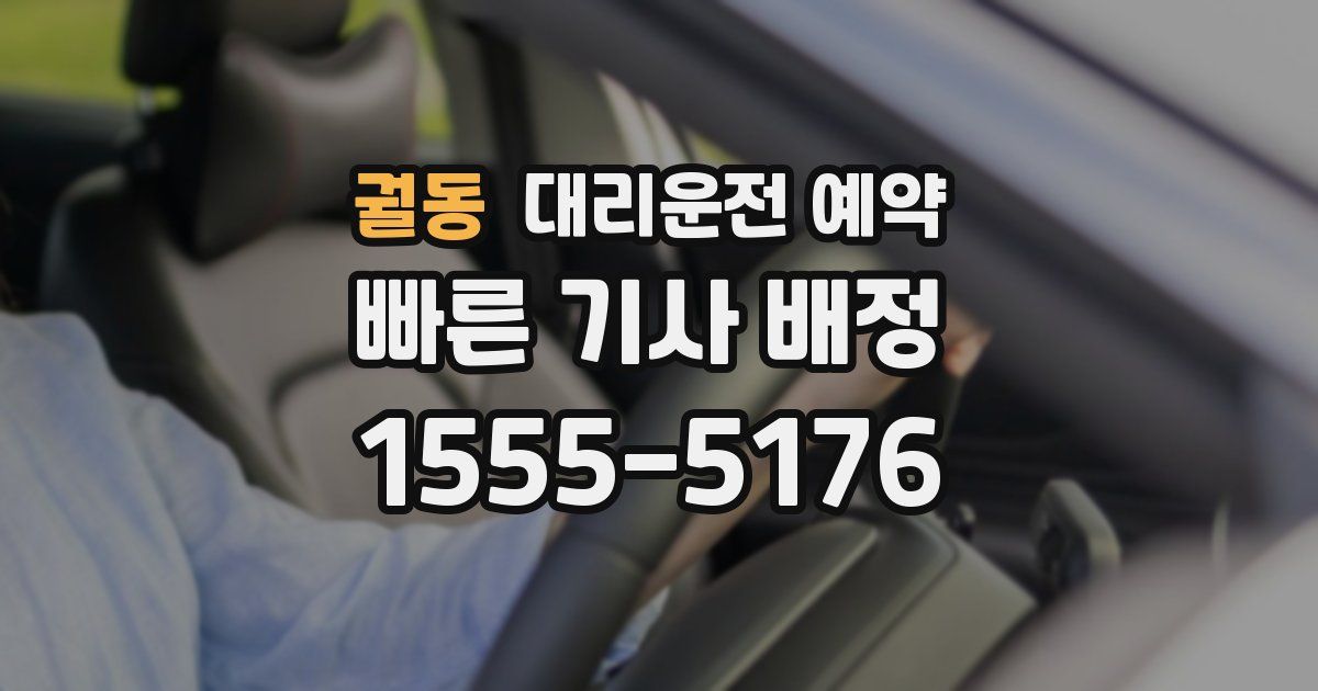 궐동 대리운전 예약