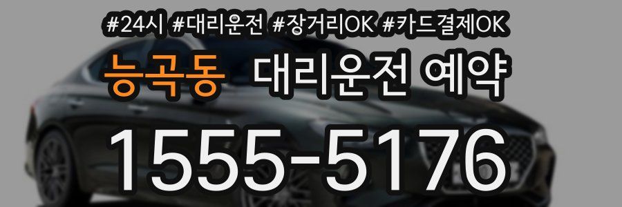 능곡동 대리운전 예약