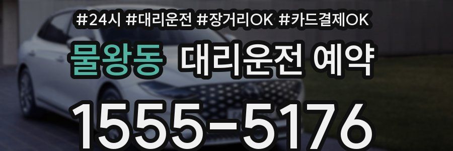 물왕동 대리운전 예약
