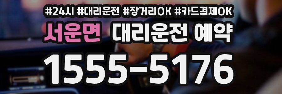 서운면 대리운전 예약
