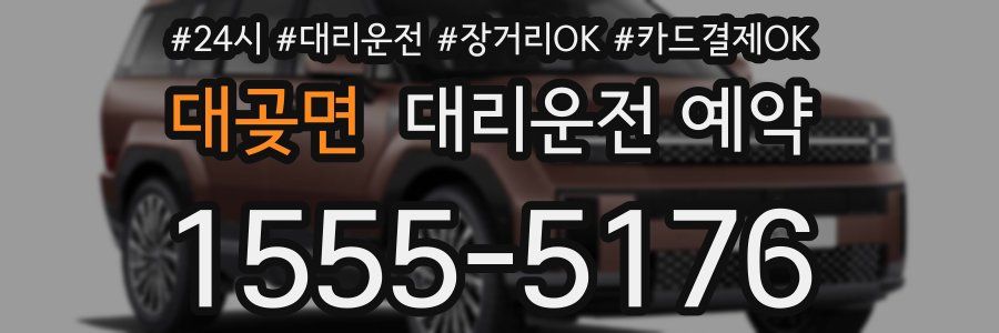 대곶면 대리운전 예약