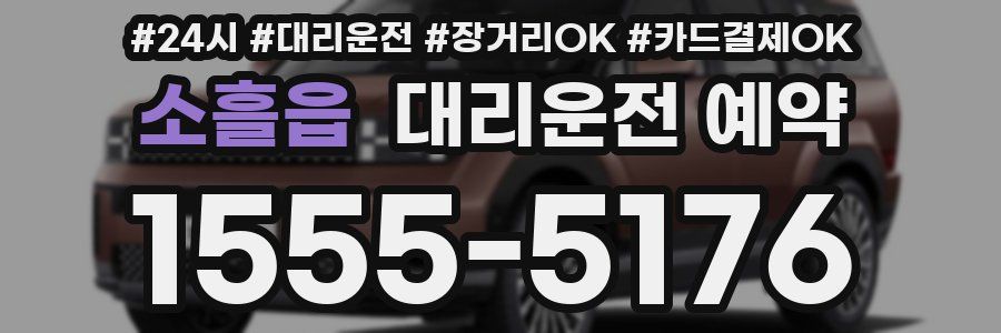 소흘읍 대리운전 예약