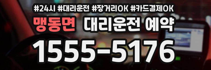 맹동면 대리운전 예약